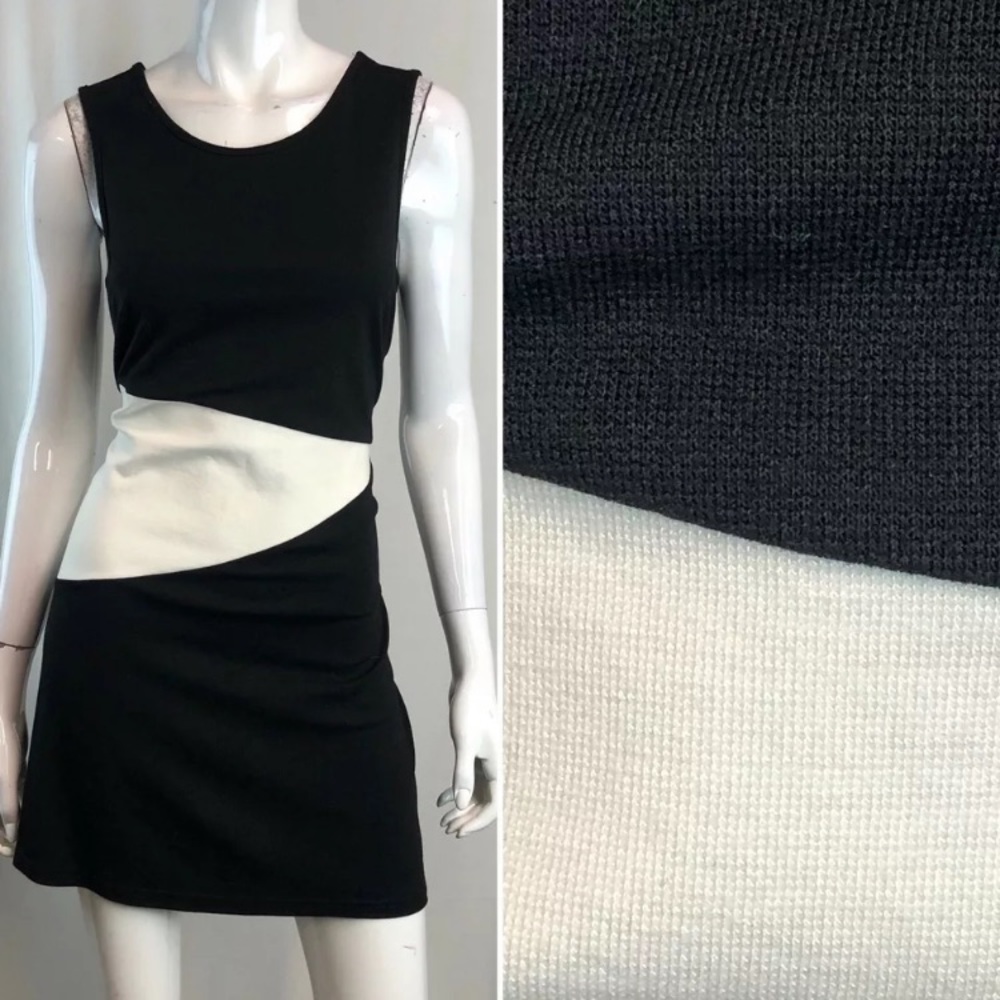 Vfish Colorblock Tank Sheath Mini Sleeveless Dress